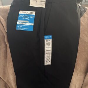 Haggar Cool 18 Pro Classic Fit Pants in Black